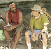Yau-man and earl discuss immunity idol