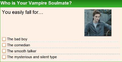 Who is Your
Vampire Soulmate?
