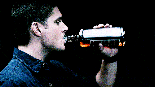SPN Dean Drinkin.gif