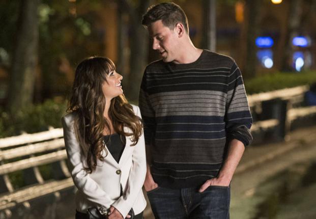 Finn and Rachel on Glee