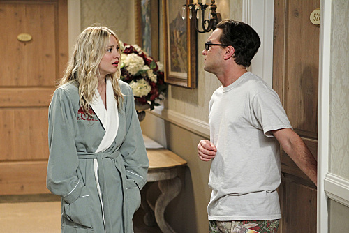 Penny and Leonard on  The Big Bang Theory