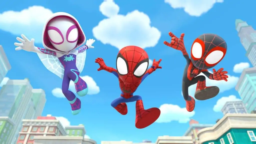 Ghost Spider, Spidey, and Spin