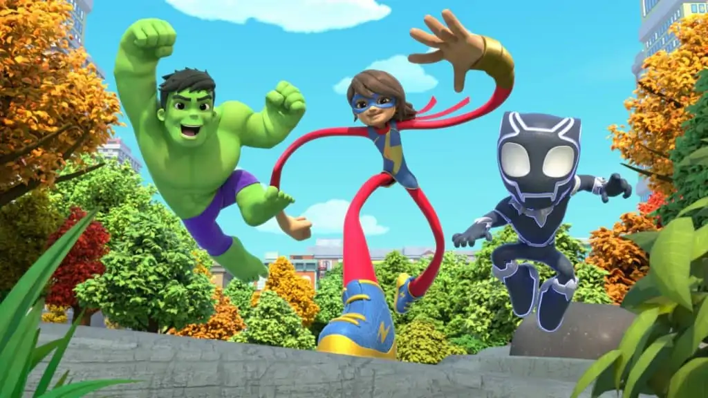 Hulk, Ms. Marvel, and Black Panther