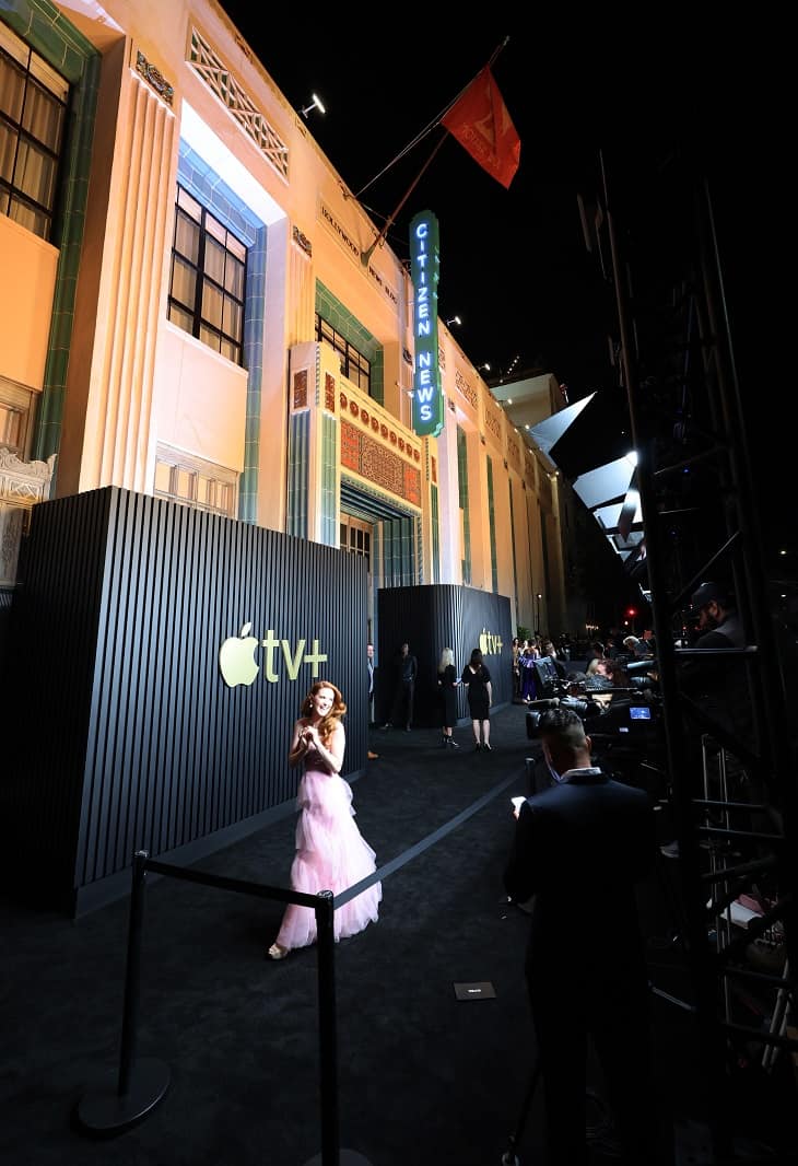 Sarah Drew attends the Apple TV+ Primetime Emmy Reception Red Carpet at Mother Wolf.