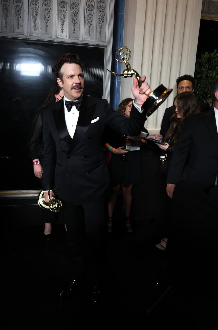 Jason Sudeikis attends the Apple TV+ Primetime Emmy Reception Red Carpet at Mother Wolf.
