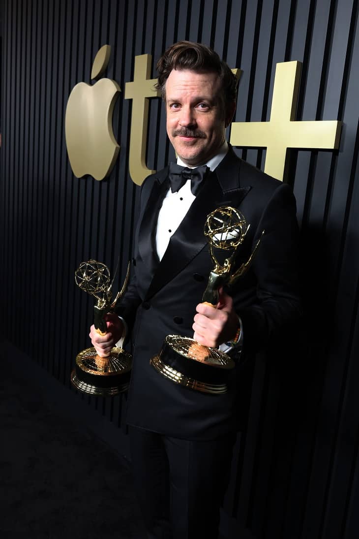 Jason Sudeikis attends the Apple TV+ Primetime Emmy Reception Red Carpet at Mother Wolf.