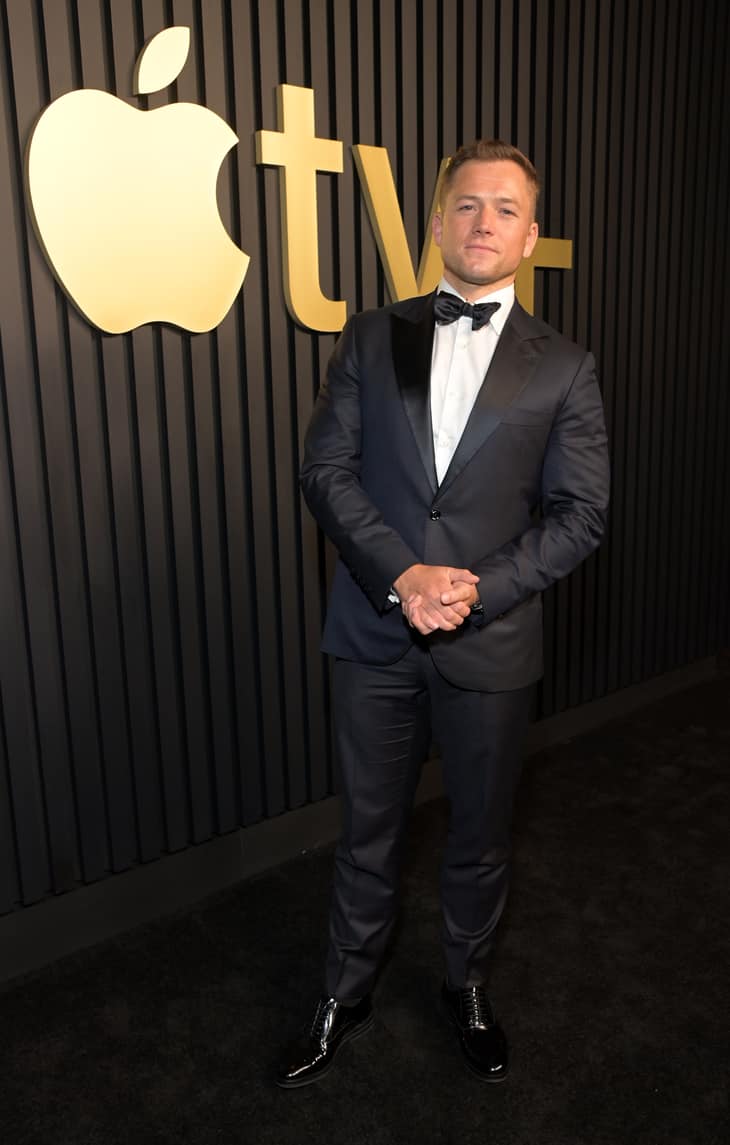 Taron Egerton attends the Apple TV+ Primetime Emmy Reception Red Carpet at Mother Wolf.