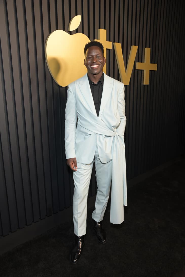 Toheeb Jimoh attends the Apple TV+ Primetime Emmy Reception Red Carpet at Mother Wolf.