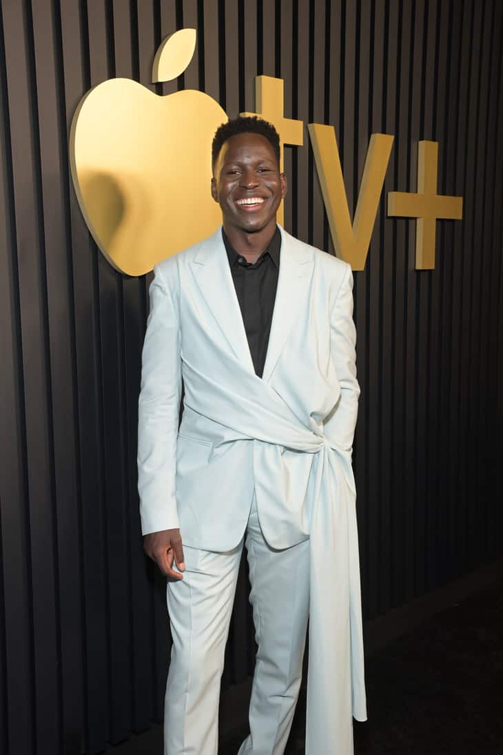 Toheeb Jimoh attends the Apple TV+ Primetime Emmy Reception Red Carpet at Mother Wolf.