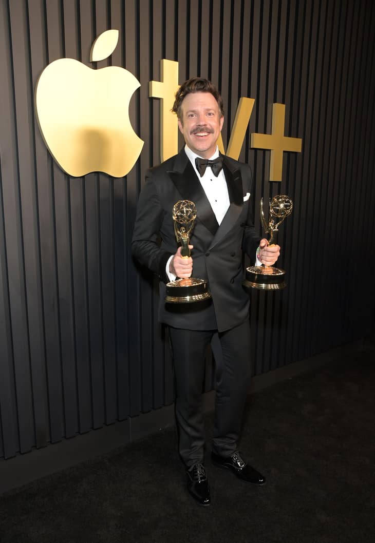 Jason Sudeikis attends the Apple TV+ Primetime Emmy Reception Red Carpet at Mother Wolf.
