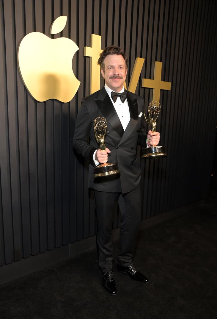 Jason Sudeikis attends the Apple TV+ Primetime Emmy Reception Red Carpet at Mother Wolf.