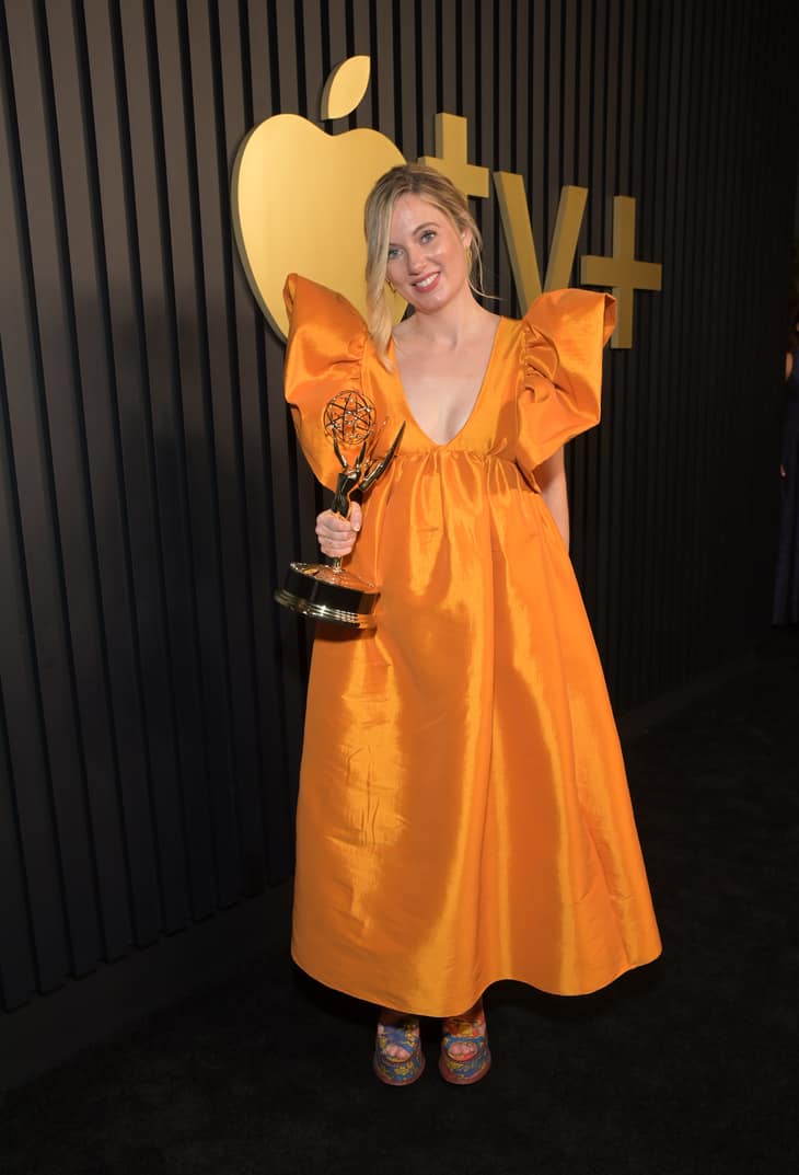 M.J. Delaney attends the Apple TV+ Primetime Emmy Reception Red Carpet at Mother Wolf.