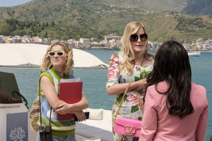 Jennifer Coolidge and Haley Lu Richardson in "The White Lotus"