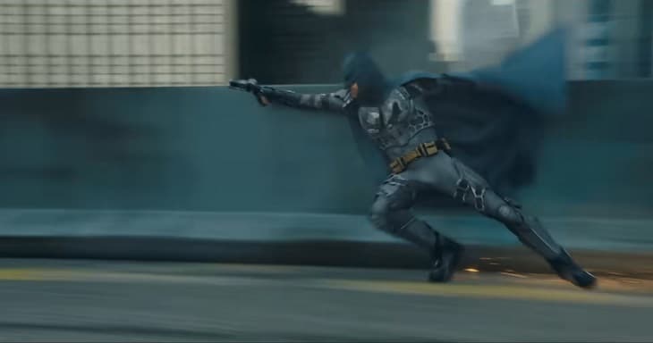 Ben Affleck as Batman wearing new batsuit