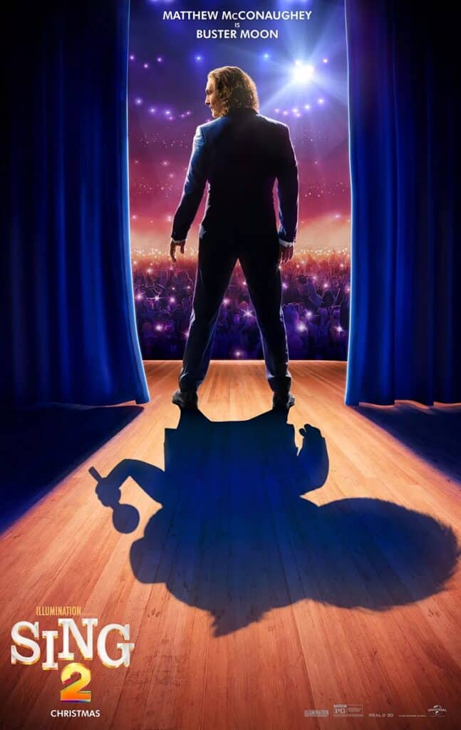 Matthew McConaughey is Buster Moon - Sing 2 Poster