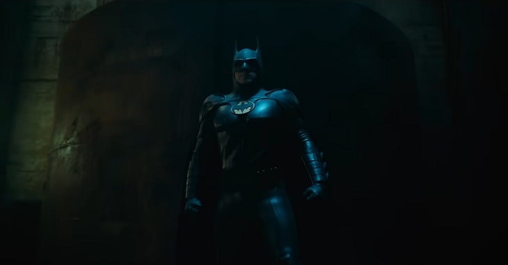 Michael Keaton as Batman in The Flash trailer