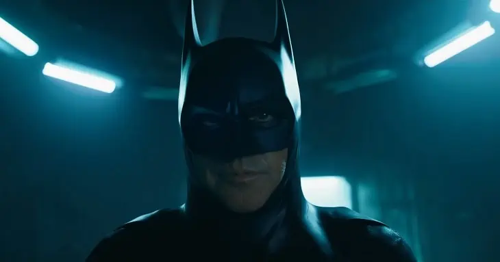 Michael Keaton as Batman in "The Flash" trailer
