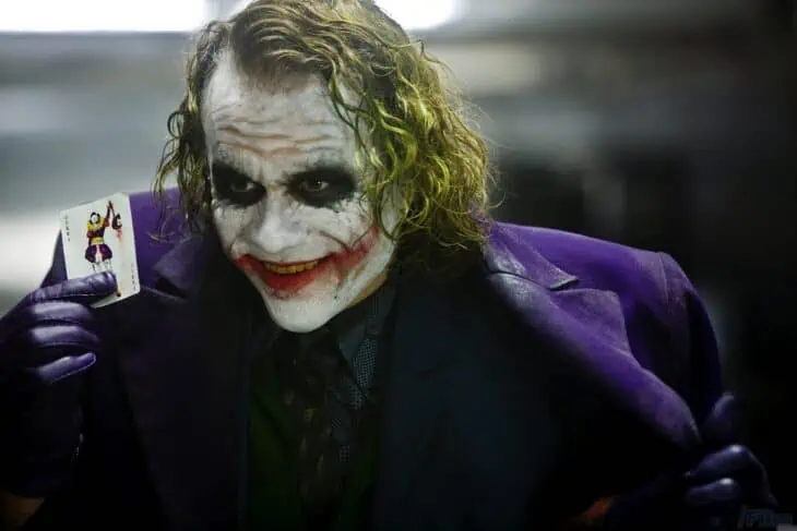 Heath Ledger as Joker in The Dark Knight (2008) - #3 Best Movie of All Time