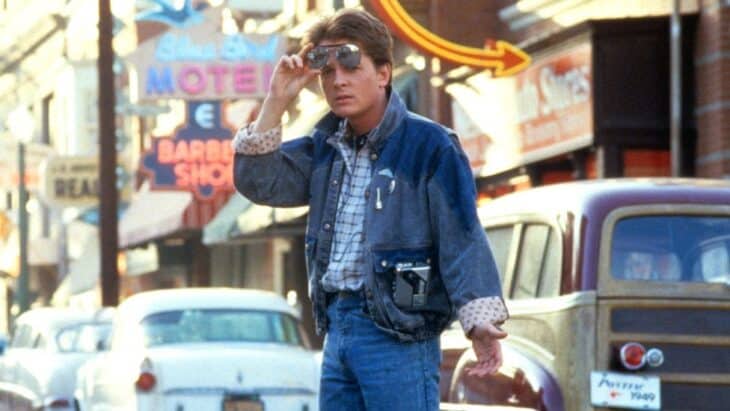 Back to the Future starring Michael J. Fox