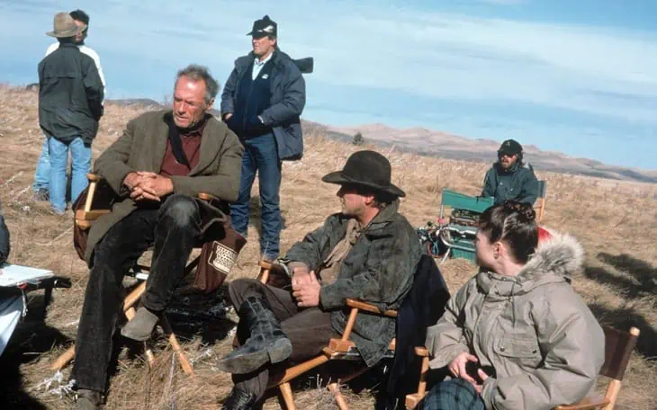 Clint Eastwood on set of Unforgiven (1992)