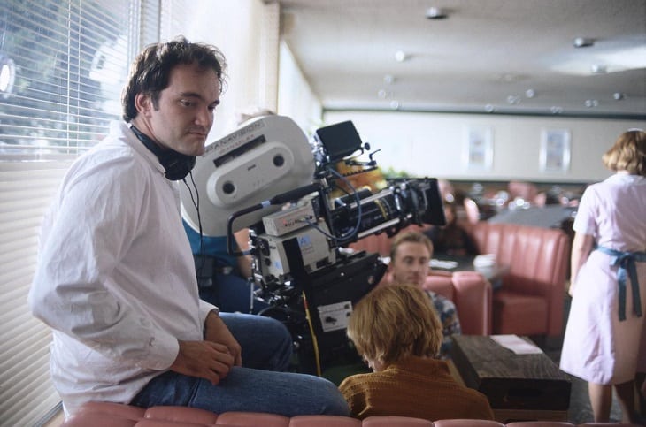 Quentin Tarantino directing Pulp Fiction (1994)