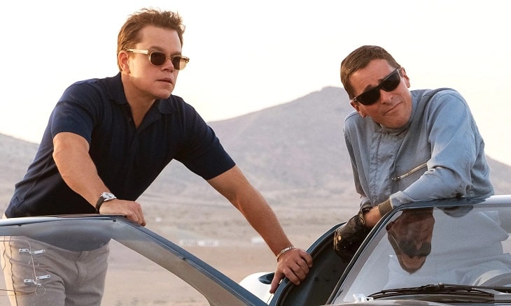 Matt Damon and Christian Bale in Ford v Ferrari (2019)