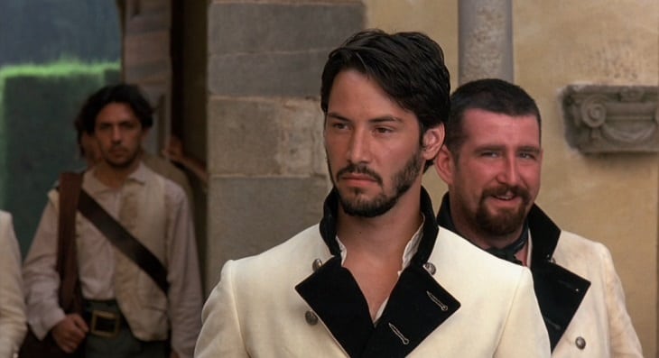 Keanu Reeves and Gerard Horan in Much Ado About Nothing (1993)