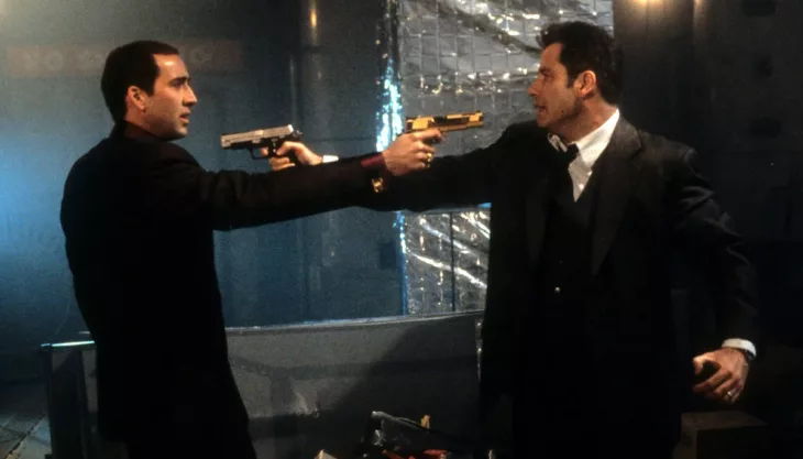 Nicholas Cage and John Travolta in Face/Off (1997)