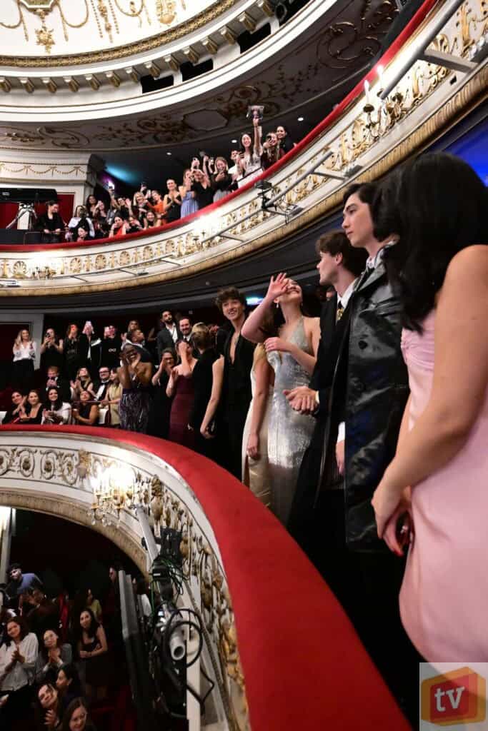 Gavin Casalegno, Lola Tung, Christopher Briney, Sean Kaufman at The Summer I Turned Pretty Season 3 Finale Event on September 17th, 2025 in Paris, France. Photo Credit: Anthony Ghnassia.