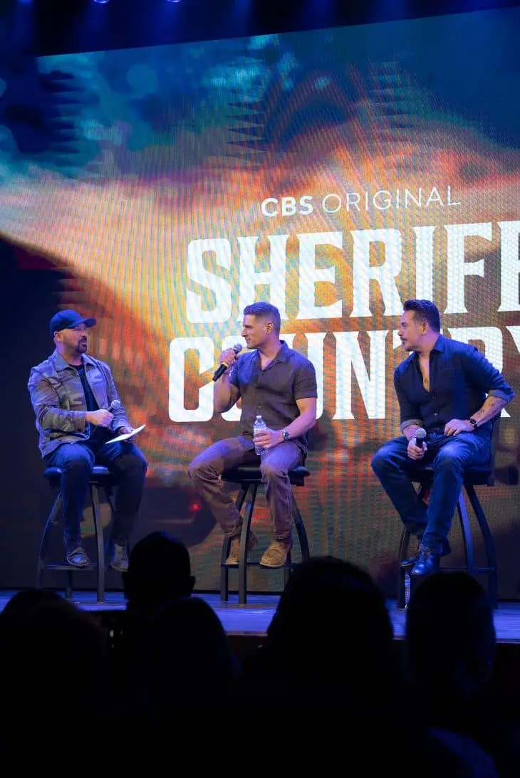 Cody Alan moderates a Q&A with Matt Lauria and Kevin Alejandro