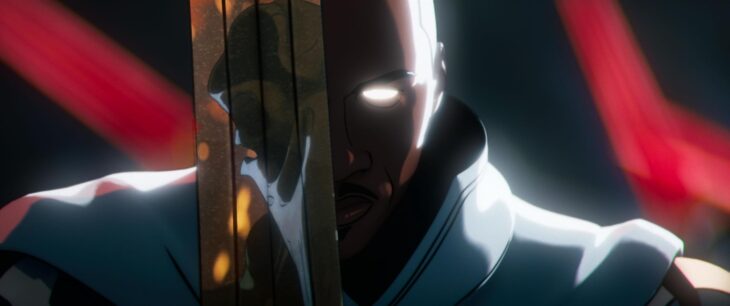 Blade Knight (voiced by Todd WIlliams) in Marvel Animation’s ‘Marvel Zombies’ on Disney+.