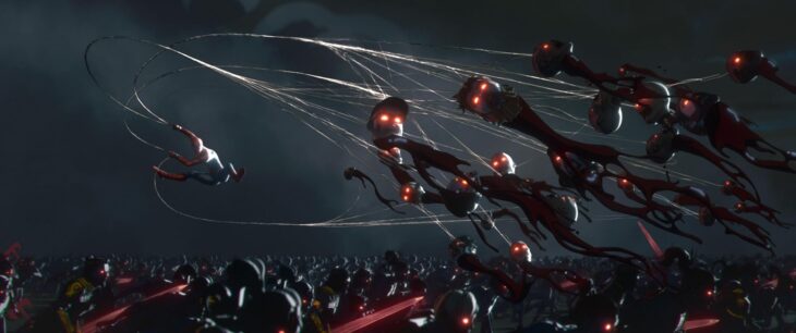 Peter Parker/Spider-Man (voiced by Hudson Thames) in Marvel Animation’s Marvel Zombies on Disney+.
