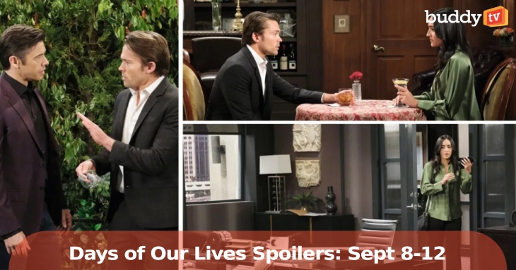 ‘Days of Our Lives’ Spoilers (Sept. 8–12): Rachel Stuns Kristen, Theo Comes Home, and Brady Follows a New Clue