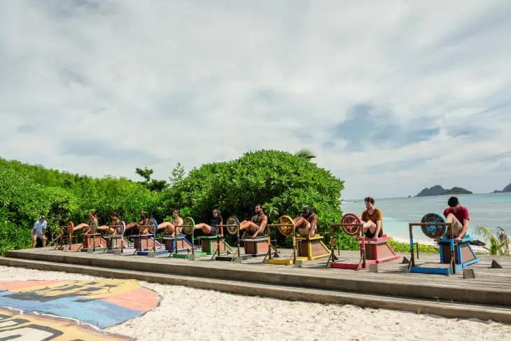 Survivor S49 EP9 - Jeff Probst, Sage Ahrens-Nichols, Savannah Louie, Kristina Mills, Sophi Segreti, Sophi Balerdi, Alex Moore, Jawann Pitts, Steven Ramm, Rizo Velovic.