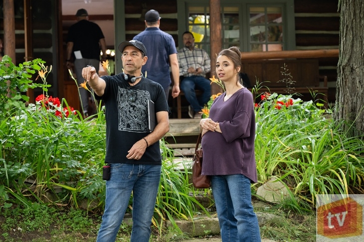 Sheriff Country S1E5: “Expecting Trouble.” (Pictured: Director Ed Ornelas and Emma Sofia)