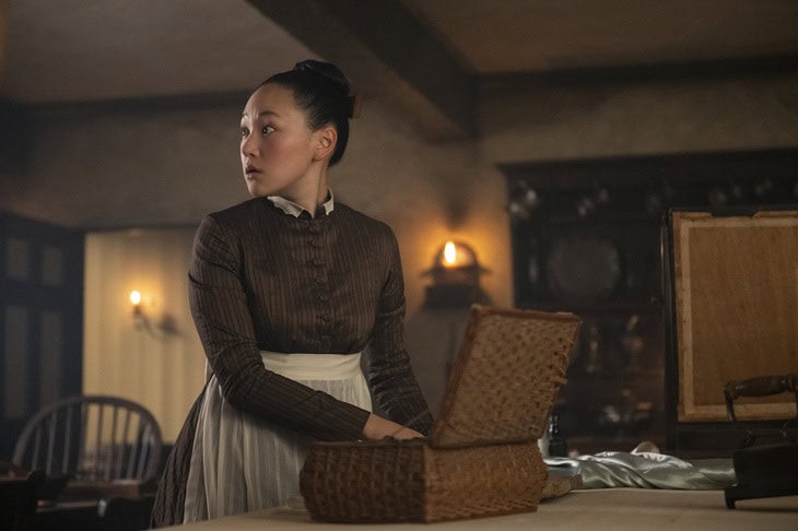 Bridgerton. Yerin Ha as Sophie Baek in episode 402 of Bridgerton