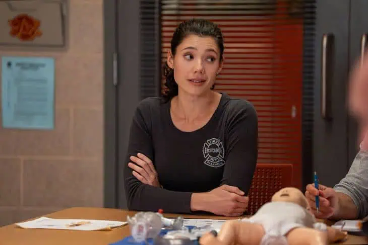 CHICAGO FIRE -- "Carry A Torch" Episode 1410 -- Pictured: Hanako Greensmith as Violet Mikami -- (Photo by: Peter Gordon/NBC)