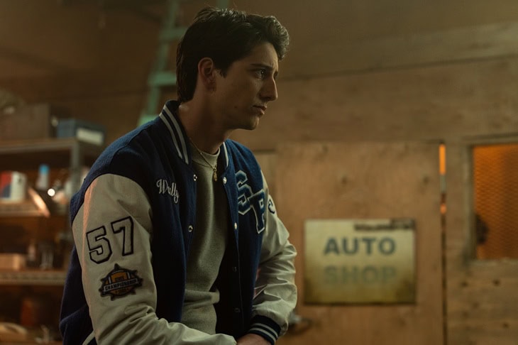 Milo Manheim as Wally Clark in School Spirits, Season 3, streaming on Paramount+, 2026. Photo Credit: Ed Araquel/Paramount+.