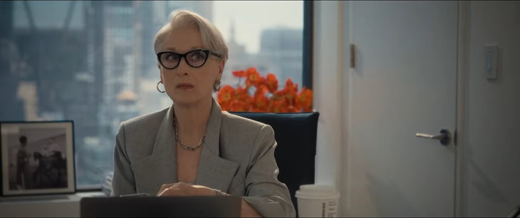 Meryl Streep as Miranda in The Devil Wears Prada 2