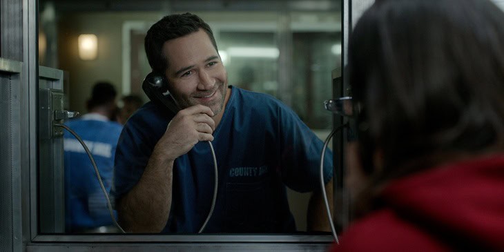 The Lincoln Lawyer. Manuel Garcia-Rulfo as Mickey Haller in episode 401 of The Lincoln Lawyer. Cr. Courtesy of Netflix © 2026