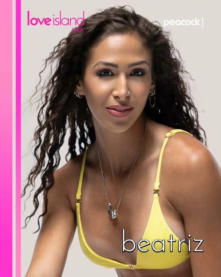 LOVE ISLAND USA -- Pictured: Beatriz Hatz -- (Photo by: Ben Symons/Peacock)