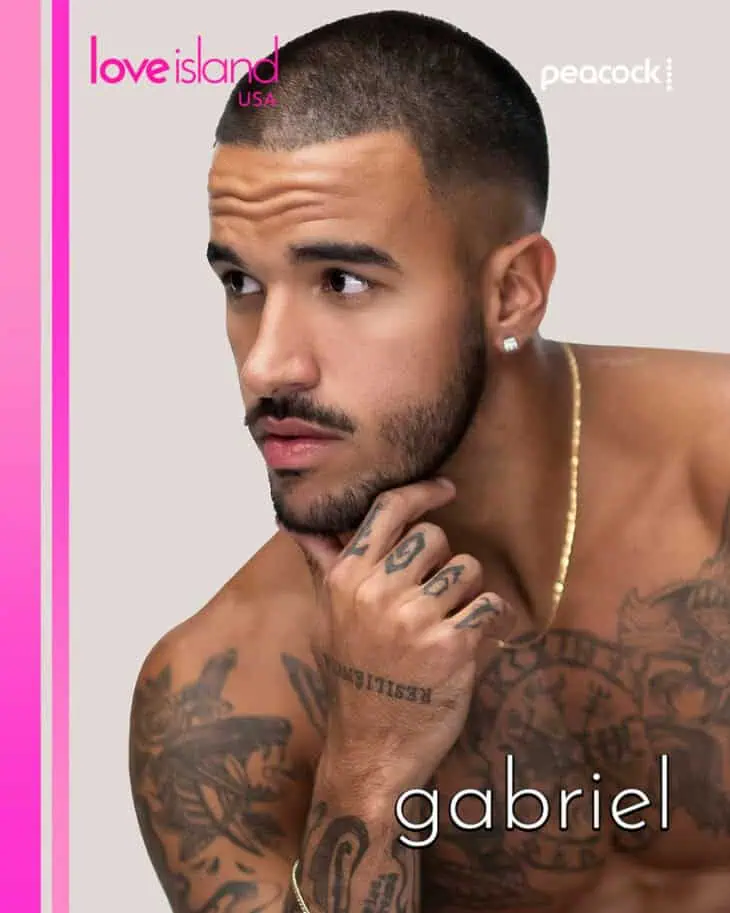 LOVE ISLAND USA -- Pictured: Gabriel Vasconcelos -- (Photo by: Ben Symons/Peacock)